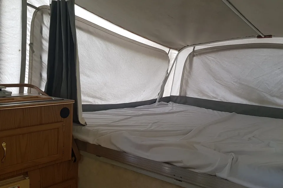 Vintage Adventure Coleman Santa Fe Tent Trailer
