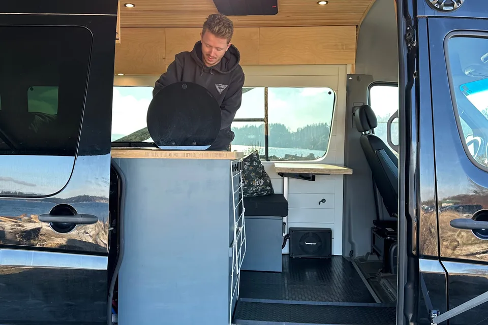 Big Black Campervan - Mercedes Sprinter Van
