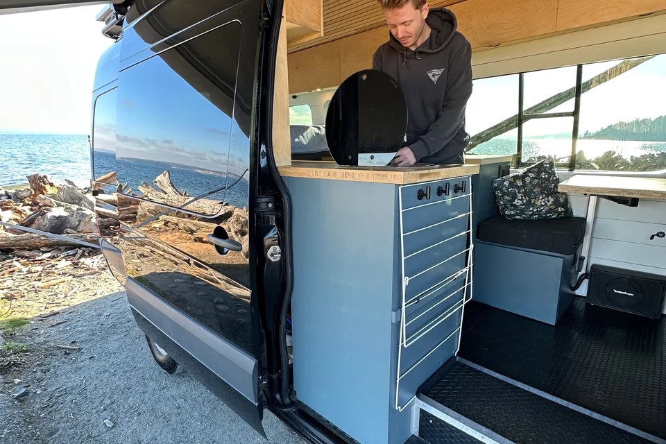 Big Black Campervan - Mercedes Sprinter Van