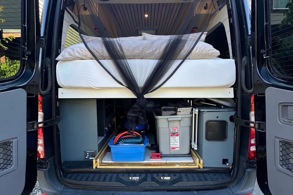 Big Black Campervan - Mercedes Sprinter Van
