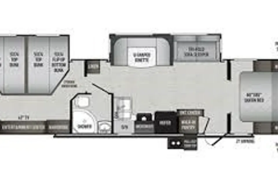 Unique Quad Double-Bunks Sleeps 12