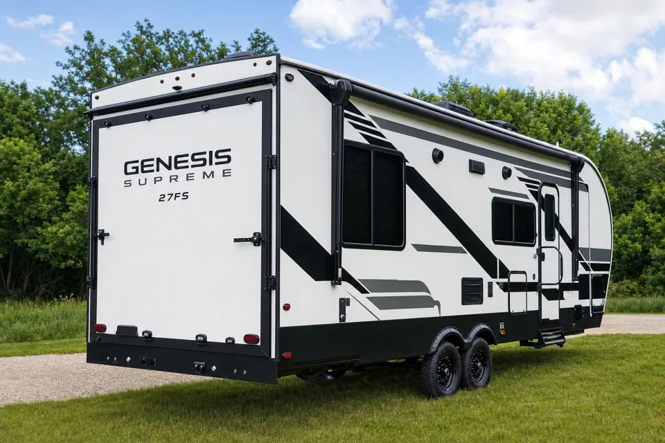 Genesis Supreme Toy Hauler Fun for the Family w/Room to Bring Toys