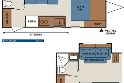 Alan's KZ 180 Coyote Lite Travel Trailer