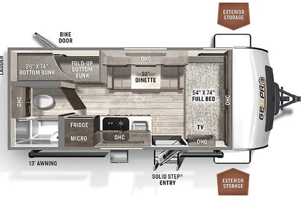 Ricardo’s Forest River Geo Pro 19bh Travel Trailer