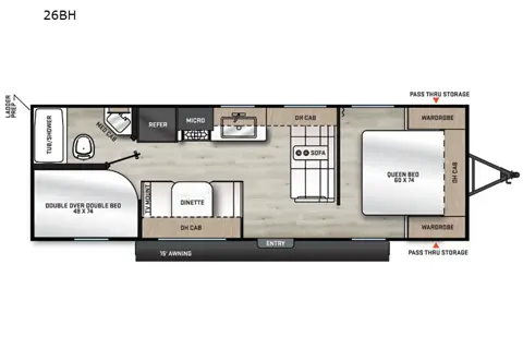 AURORA LITE with Private Master and Bunks
