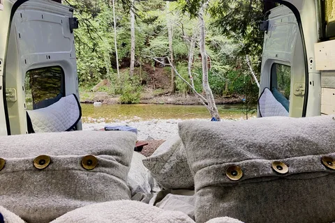 Comfortable van with all the amenities!