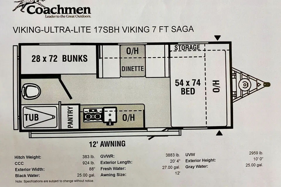 2021 Viking 1  BH-Ultra Lite & Fun 