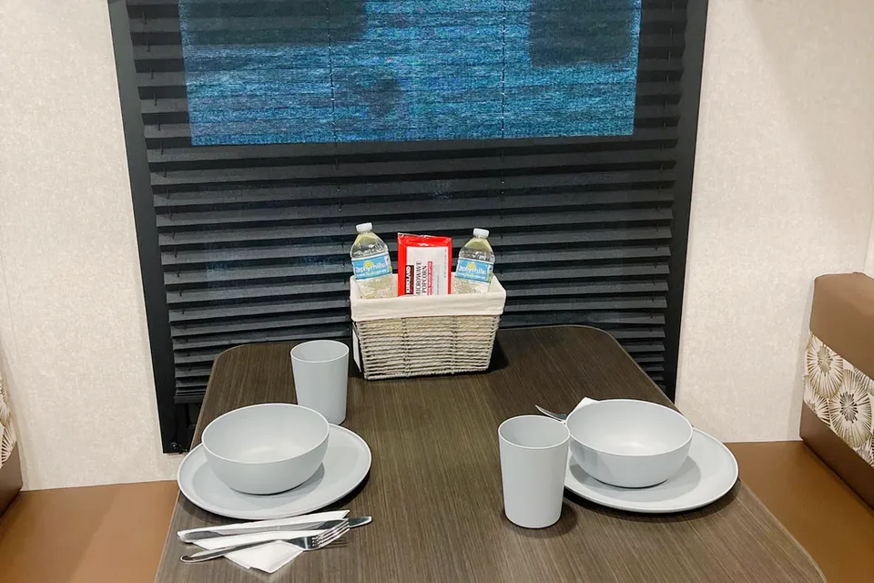 PEAK N’ C Adventures Pet friendly Jayco Bunkhouse Travel Trailer