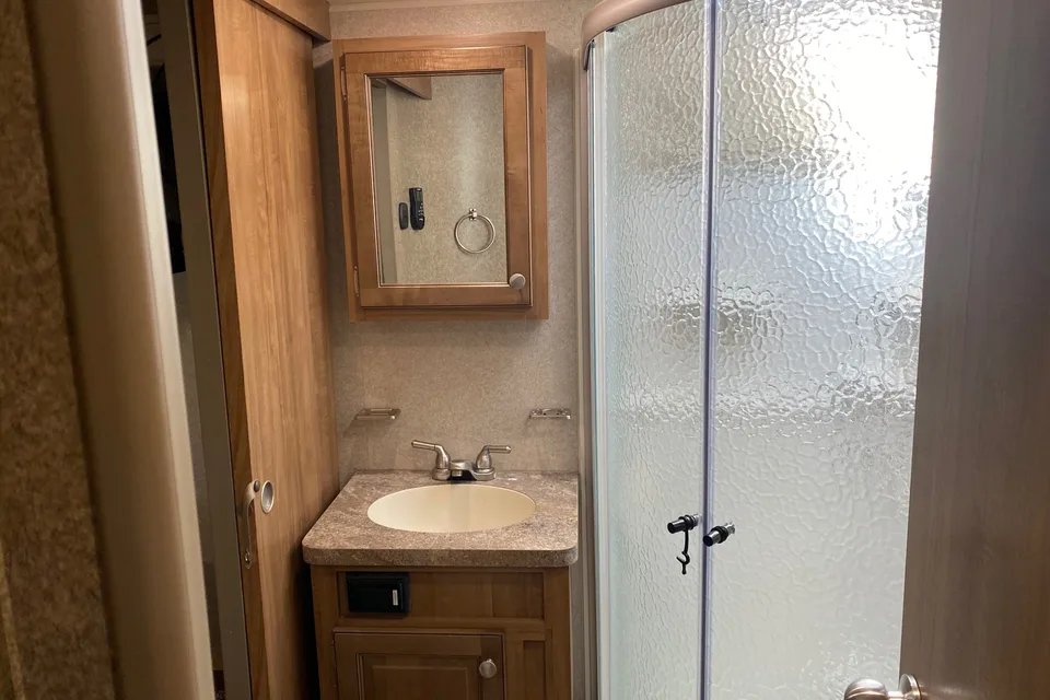 We deliver! Julie and Tim's Rockwood Forest River Fifth Wheel