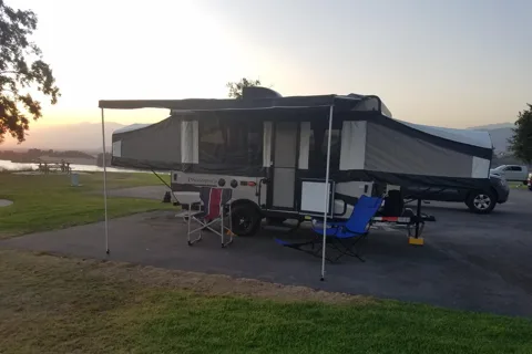 J&M's Palomino Real-Lite 12 FD Tent Trailer