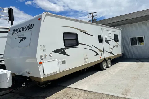 Nathan's Rock wood  Ultra Lite Travel Trailer
