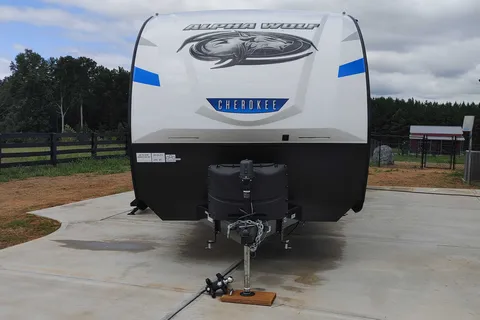 Matt and Shannon Forest River Alpha Wolf 26RL-L Travel Trailer