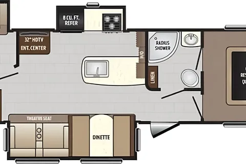 Available to deliver to your campground -  luxurious 2 private bedrooms 3 slides sleeps 6-8