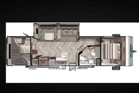*The Comfy* 2021 Forest River RV Salem: Sleeps 10