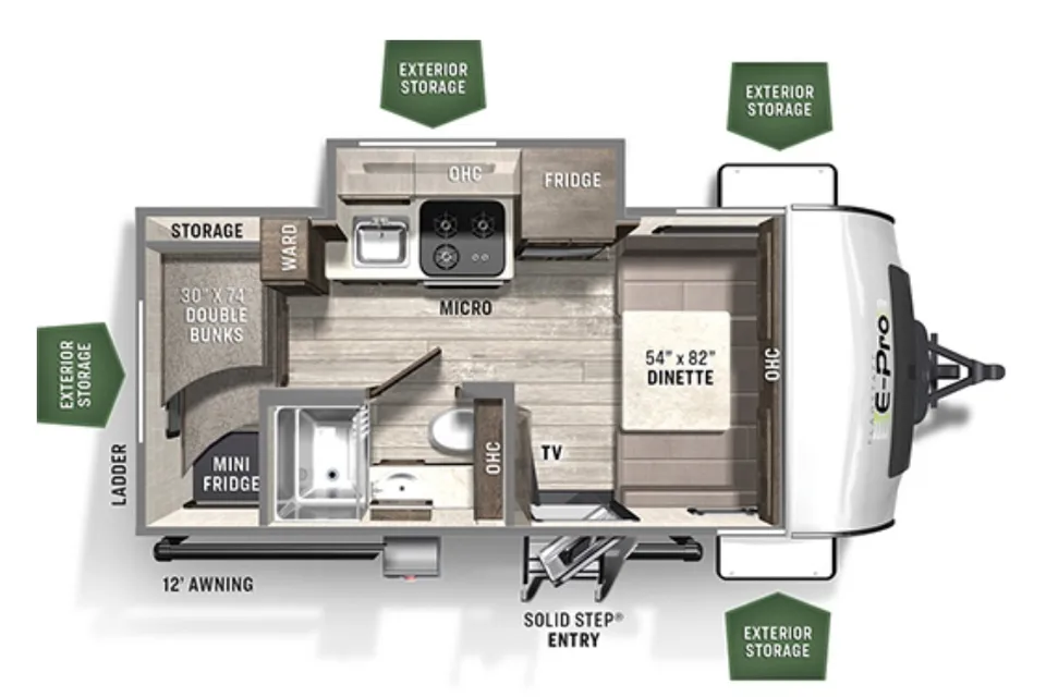 Joseph's Flagstaff E Pro 16 BH Travel Trailer
