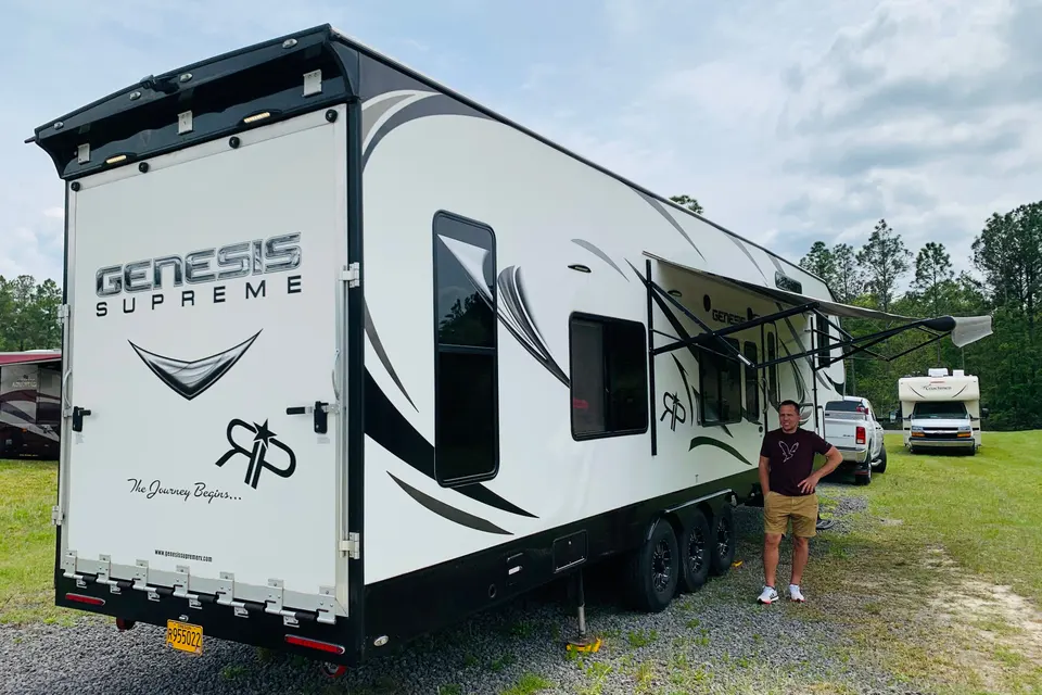 Genesis Supreme Rv 40CR Fifth Wheel Delivery