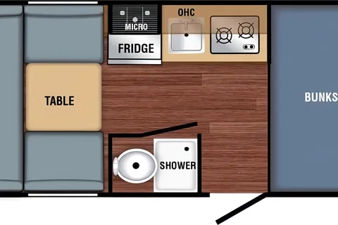 Braxton Bushwacker 17BH Micro Trailer, Sleeps 4! 