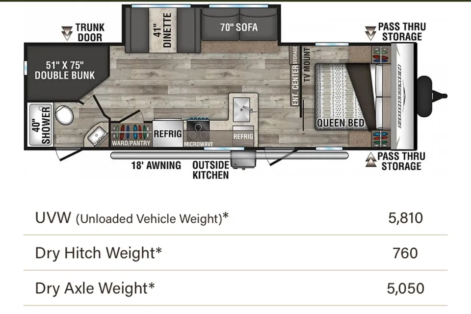 KZ Sportsman SE Travel Trailer 261BHKSE