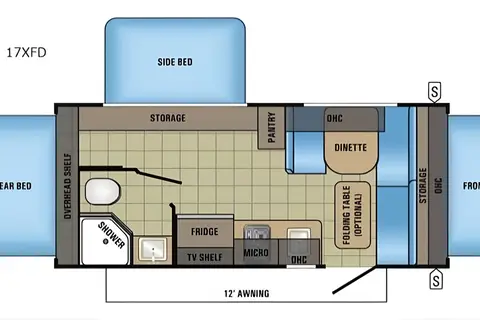 Jayco 2017 - 17XFD 3 beds
