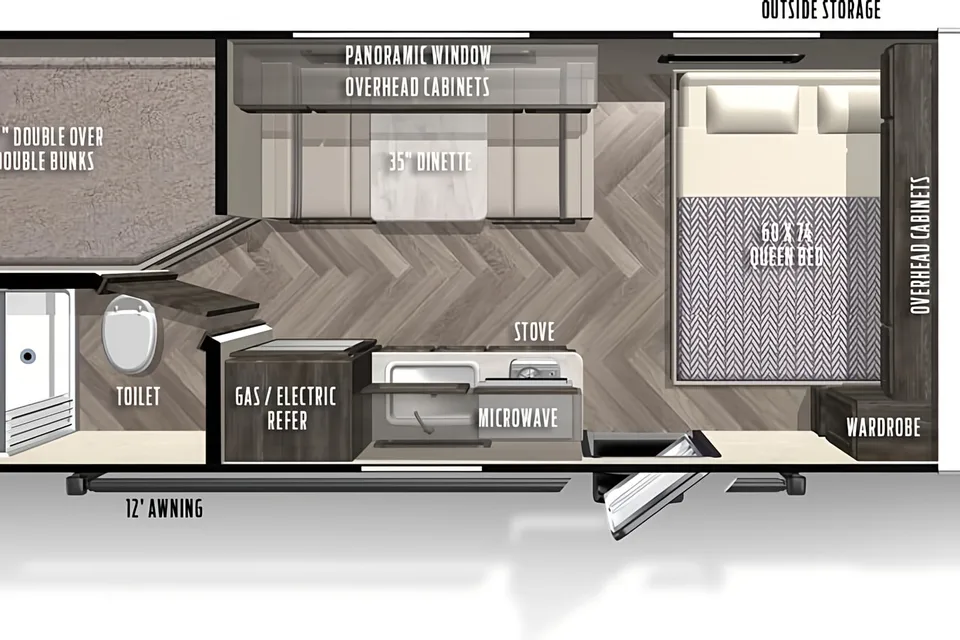 Mason's Forest River Ozark 1650 bhk  Travel Trailer