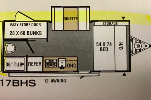 2021 Viking 2  BHS 1-Slide ultra lite Vacation on Wheels