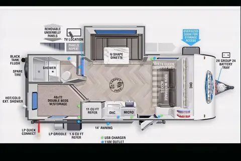 New Forest River 178bhsk Travel Trailer