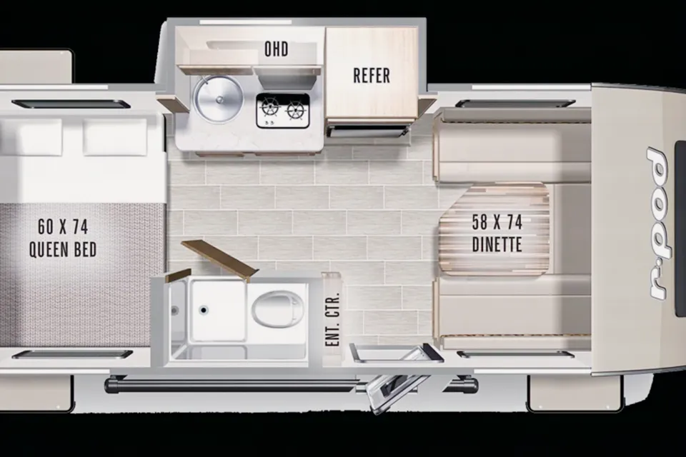 Forest River RPod 178 Travel Trailer - Lightweight, Easy to Tow