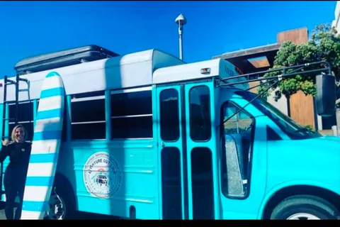 Converted School Bus SKOOLIE fully solar powered SEATS 7!