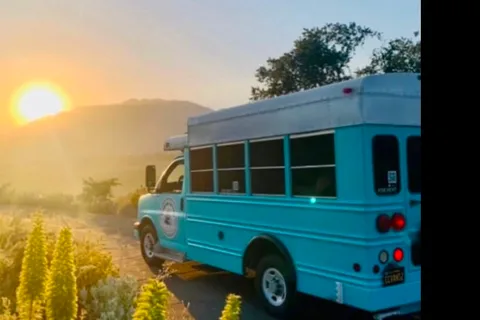 Converted School Bus SKOOLIE fully solar powered SEATS 7!