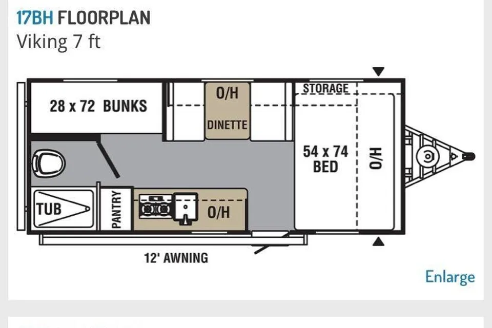 'Vivtoria' Viking 17BH Travel Trailer ACO661